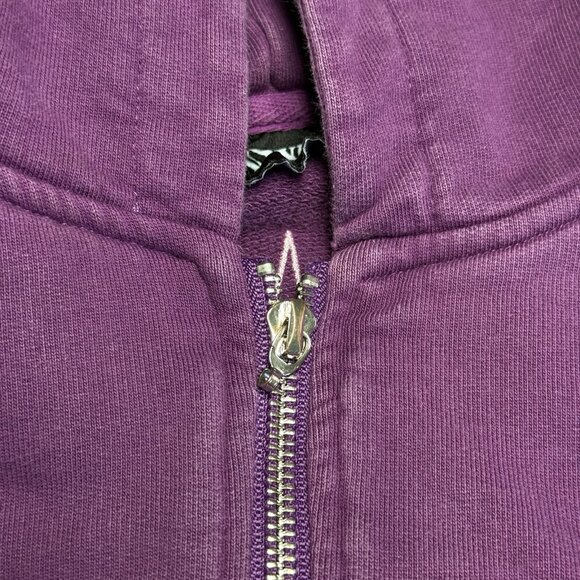 Juvenile Purple Inferno Hoodie Sweatshirt L 23.5x26.5 Embroidered Grunge - Picture 4 of 11